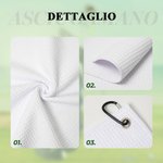 Asciugamano personalizzato con nome in microfibra ad asciugatura rapida e cinturino da appendere regalo di compleanno per amanti dello sport