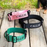 Personalised Tactical Dog Collar Adjustable Military Training Collar with AirTag Pocket Handle and Buckle Gift for Dog Lover Pet Owner
