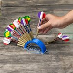 Personalized Multicolor 3D Printed Compact Arched Dart Holder Display Stand with Name Holds 33 Pcs Darts Birthday Game Club Gift for Dart Lovers