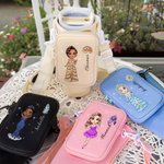 Personalized Cartoon Prom Queen Birth Flower Name Water Bottle Carrier Bag for 40 oz Stanley Tumbler Accessories Birthday Gift for Women