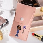 Personalizada Prom Reina Nacimiento Flor Nombre Bolsa de pinceles de maquillaje con 8 piezas de pinceles de maquillaje Aniversario Fiesta de Cumpleaños Regalo para las mujeres
