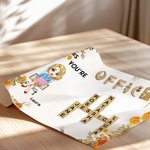 Personalizada Nacimiento Flor Cartoon Nombre del personaje Crucigrama Lienzo Póster Enmarcado Pintura sin marco Decoración de la oficina Regalo de cumpleaños para el trabajador de oficina