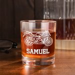 Personalisierte Ihr eigenes Auto Motorrad 10oz eingraviert Old Fashioned Whiskey Rocks Glas mit Namen Geburtstag Geschenk für Männer Autoliebhaber
