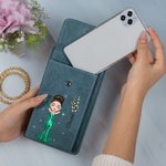 Personalisierte Prom Königin Geburt Blume Crossbody Handytasche mit Namen Graduierung Party Geburtstag Muttertag Geschenk für Frauen