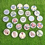 Gepersonaliseerde Honkbal Voetbal Hockey Sport Mamabutton Bedel met Naam Bogg Tas Accessoires Verjaardag Game Day Team Gift voor Mama