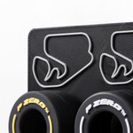 Personalised 3D Printed Race Circuit Track Wall Key Hanger with 1-5 Tires Keychains Home Decor Birthday Gift for F1 Racing Lovers