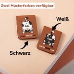 Personalisiertes Niedliches Magnetisches Katze Lesezeichen aus PU-Leder mit Namen Geburtstag Geschenk für Tierliebhaber Bücherwurm Buchliebhaber