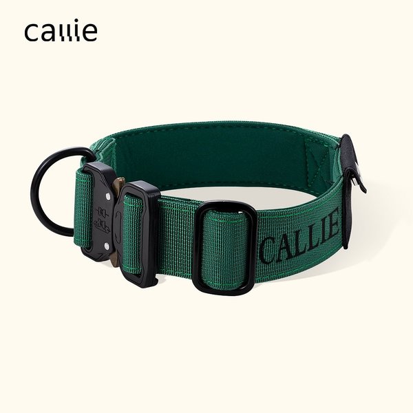 Personalized Tactical Dog Collar Adjustable Military Training Collar with AirTag Pocket Handle and Buckle Gift for Dog Lover Pet Owner