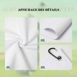 Serviette de Toilette Personnalisée avec Personnage Numéro Nom Accessoire à Séchage Rapide d'Activités Extérieures Cadeau pour Amateur de Sport