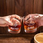 Personalisierte Ihr eigenes Auto Motorrad 10oz eingraviert Old Fashioned Whiskey Rocks Glas mit Namen Geburtstag Geschenk für Männer Autoliebhaber