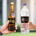 Personalized Graduation Cap Class of 2025 Photo Glitter Water Bottle Label Sticker with Name and School Graduation Party Decor Gift for Graduates