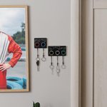 Personalised 3D Printed Race Circuit Track Wall Key Hanger with 1-5 Tires Keychains Home Decor Birthday Gift for F1 Racing Lovers