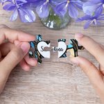 Personalized Glass Art Family Life Tree Wooden Puzzle with 2-20 Heart Names Home Decor Birthday Mother's Day Gift for Mom Grandma