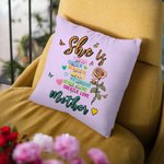 Personalizada Corazón Nacimiento Flor Mariposa Funda Almohada con Apodo Decoración del Hogar Día de la Madre Cumpleaños Regalo para Mamá Abuela