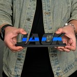 Personalisierte 3D gedruckt blaue Linie Nummer Name Platte Schreibtisch Dekor Geburtstag Anerkennung Ruhestand Geschenk für Polizist Strafverfolgungsbehörden Offizier