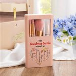 Set di pennelli per il trucco con 5 pezzi di pennelli e specchio Accessori da viaggio Regalo per la festa della mamma per la nonna