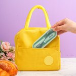 Henkilökohtainen Macaron väri nimi Food-Grade ruostumattomasta teräksestä Lusikka haarukka 2 Pcs ruokailuvälineet asetettu tapauksessa syntymäpäivä takaisin kouluun lahja taapero lapsi