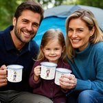 Gepersonaliseerde Multikleurige Sterrenbeeld Cartoonfiguur 355 ml Emaille Mok met Naam Verjaardag Camping Accessoires Cadeau voor Kinderen Familie