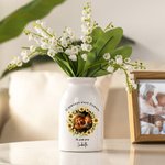 Corona de flores personalizada Foto florero de cerámica con el nombre y el título Decoración del hogar Día de la Madre Cumpleaños Regalo para Mamá Abuela Familia