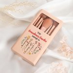 Set di pennelli per il trucco con 5 pezzi di pennelli e specchio Accessori da viaggio Regalo per la festa della mamma per la nonna