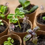 Gepersonaliseerd 1-8 Bijen Avatar Oma's Tuin Acryl Teken met Plant Labels en Namen Moederdag Tuinieren Cadeau voor Oma