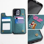 Cartone animato 3D personalizzato Una ragazza e i suoi cani hanno un legame indissolubile Custodia per telefono a fogli mobili con supporto per carte di credito con blocco RFID Regalo di compleanno pe
