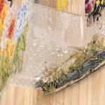 Cartello personalizzato in acrilico con nome giardino della nonna ed etichette e 1-8 foto avatar di api regalo per festa della mamma per nonne