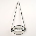 Personalized Football Shape Clear Crossbody Stadium Bag with Name and Tassel Game Day Birthday Gift for Football Lover