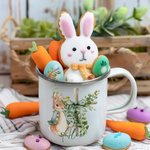 Tazza da 355ml personalizzata con nome in acciaio smaltato con bordo colorato regalo di compleanno di Pasqua e ritorno a scuola per bambini