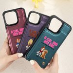 Cartone animato 3D personalizzato Una ragazza e i suoi cani hanno un legame indissolubile Custodia per telefono a fogli mobili con supporto per carte di credito con blocco RFID Regalo di compleanno pe