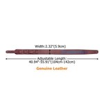 Personalised Adjustable Leather Guitar Strap with Embroidered Name Music Accessories Birthday Gift for Guitar Player Musician