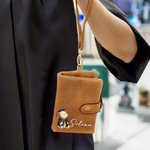 Personalized Classic Winnie the Pooh Leather Tri-folded Wristlet Wallet with Name and Card Holder Graduation Birthday Gift for Family Friends