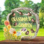 Gepersonaliseerd 1-8 Bijen Avatar Oma's Tuin Acryl Teken met Plant Labels en Namen Moederdag Tuinieren Cadeau voor Oma