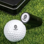 Personalised Character Portrait Photo Golf Ball Self-inking Stamp with Metal Storage Box and Name Birthday Father's Day Gift for Golf Players Men