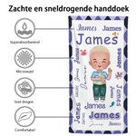 Personalized Cute Cartoon Word Cloud Patterned Quick Dry Oversized Microfiber Beach Towel Summer Travel Essentials Birthday Gift for Boys Girls