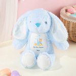 Personalised My First Easter Bunny Butterfly Stuffed Plush Bunny Toy with Name and Year Easter Birthday Gift for Kids