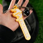 Personalisierte 3D gedruckt Wrestling Muster Namensschild mit Edelstahl-Schleife Geburtstag Rucksack Zubehör Team Geschenk für Wrestling-Fans Athleten