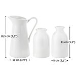 Vase en Céramique Personnalisé avec 1-6 Noms et Fleurs de Naissance Décoration d'Intérieur Cadeau Anniversaire Fête des Mères pour Maman Grand-mère