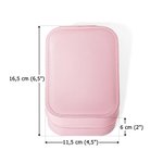 Caja de joyería personalizada con personaje de dibujos animados y flor de nacimiento con espejo LED de tres colores regalo para cumpleaños de mujeres