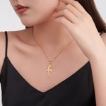 Personalisierte zierliche Ballerina Mädchen Halskette Frauen Schmuck mit eingraviertem Namen Jahrestag Geburtstag Geschenk für Ballerina