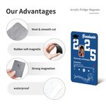 Personalisierte 2025 Bachelor-Hut musikalische Noten Spieler Kühlschrank Magnet mit Foto und Name Home Decor Graduierung Geschenk für Absolventen Freunde