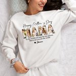 Personalizada Feliz Día de la Madre 3-7 Fotos Abuela Camiseta Sudadera Sudadera con Nombre Regalo Día de la Madre para Mamá Abuela