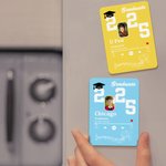 Personalisierte 2025 Bachelor-Hut musikalische Noten Spieler Kühlschrank Magnet mit Foto und Name Home Decor Graduierung Geschenk für Absolventen Freunde