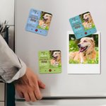 Imán de nevera impermeable con nombre Pérdida de mascota Simpatía Cumpleaños Regalo para dueño de mascota