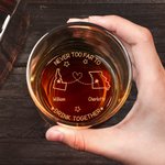 Personalizado Nunca Demasiado Lejos a los Mapas del Estado 10 oz Whisky Glass con Nombre Housewarming Aniversario Regalo para Amantes del Vino Amigo Familia