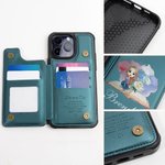 Personalizada acuarela de dibujos animados Chica Nacimiento Flor Libro de cuero Flip Cartera Funda de teléfono con nombre y RFID Bloqueo Tarjetero Regalo de cumpleaños para las mujeres