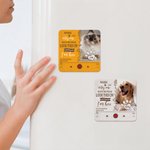 Imán de nevera impermeable con nombre Pérdida de mascota Simpatía Cumpleaños Regalo para dueño de mascota