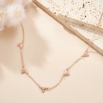 Pendentifs 1-5 coeur personnalisés Collier familial avec nom gravé Anniversaire Anniversaire Fête des mères Cadeau pour femmes