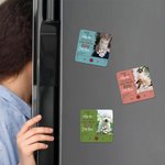 Imán de nevera impermeable con nombre Pérdida de mascota Simpatía Cumpleaños Regalo para dueño de mascota