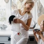 Gepersonaliseerde Waterverf Geboortebloem 100% Katoenen Wafel Theedoek met Naam Keuken Decor Verjaardag Moederdag Cadeau voor Vrouwen